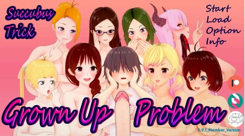 图片[1]-【日系SLG/汉化/动态】魅魔伎俩：成长问题v0.9.1 AI版【PC+安卓/3.46G/更新】Succubus Trick: Grown Up Problem [v0.9.1]-IS